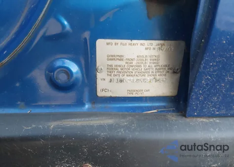 2004 Subaru Impreza Wrx из США, поврежденный, VIN JF1GD29604G507232